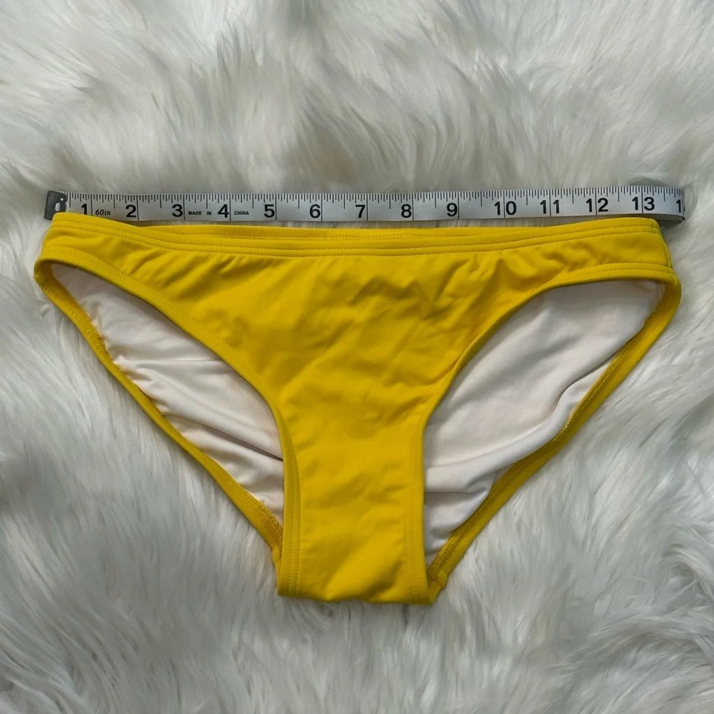 Carmen Marc Valvo Yellow Floral Tankini Swimsuit
